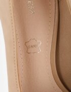 vices Pantofi stiletto Bej închis cu fundă și branț din piele naturală Rilanisse