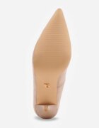 vices Pantofi stiletto Bej închis în Stil Clasic cu Branț din Piele Verile