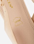 vices Pantofi stiletto Bej Slingback cu Zirconii și Brant din Piele Eklina