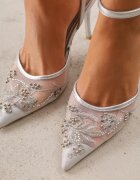 vices Pantofi stiletto Berdal Argintii