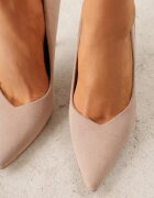 vices Pantofi stiletto clasici bej închis cu branț din piele naturală Alondie