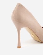 vices Pantofi stiletto clasici bej închis cu branț din piele naturală Alondie