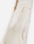 vices Pantofi stiletto Elegante Albe Slingback cu Aplicație Decorativă la Curea Natera