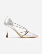 vices Pantofi stiletto Jaenlith Argintii