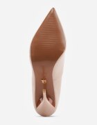 vices Pantofi stiletto Lăcuite Bej cu Toc Decorativ Zafriah