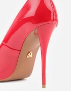 vices Pantofi stiletto Lăcuite Roșii cu Toc Decorativ Zafriah
