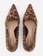vices Pantofi stiletto Leopard decorați cu nituri cu branț din piele naturală Rilinessa
