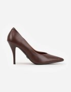 vices Pantofi stiletto Maro cu Branț din Piele Naturală Anistte