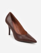 vices Pantofi stiletto Maro cu Branț din Piele Naturală Anistte