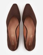 vices Pantofi stiletto Maro cu Brant din Piele pe Toc Decorativ Delvila