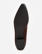 vices Pantofi stiletto Maro cu Brant din Piele pe Toc Decorativ Delvila