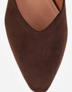 vices Pantofi stiletto Maro cu Brant din Piele pe Toc Decorativ Delvila