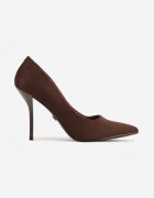 vices Pantofi stiletto Maro în Stil Clasic cu Branț din Piele Verile