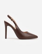 vices Pantofi stiletto Maro Slingback cu Branț din Piele Naturală Zoretta