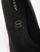 vices Pantofi stiletto Negre Casual cu Branț din Piele Naturală Tinnesia