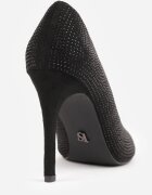 vices Pantofi stiletto Negre Casual cu Branț din Piele Naturală Tinnesia