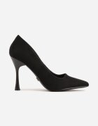 vices Pantofi stiletto Negre cu toc clepsidră cu branț din piele Enaille