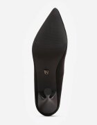 vices Pantofi stiletto Negre cu toc clepsidră cu branț din piele Enaille