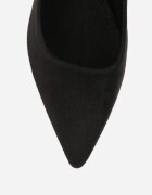 vices Pantofi stiletto Negre cu toc clepsidră cu branț din piele Enaille