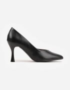 vices Pantofi stiletto Negre cu toc clepsidră cu branț din piele Muzite