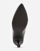 vices Pantofi stiletto Negre cu toc clepsidră cu branț din piele Muzite
