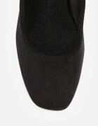 vices Pantofi stiletto Negre cu toc cu decorațiuni bijuterii cu cataramă și branț din piele Aletan
