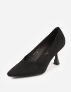 vices Pantofi stiletto Negre cu toc tip clepsidră cu branț din piele Dedvire