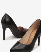 vices Pantofi stiletto Negre în Stil Clasic cu Branț din Piele Naturală Innaris