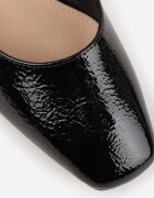 vices Pantofi stiletto Negre Lăcuite cu Branț din Piele Naturală Naliorelle