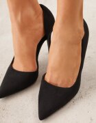 vices Pantofi stiletto Negri cu Branț din Piele Naturală Decorați cu Decupaj Oliritia