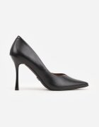 vices Pantofi stiletto negri cu design clasic cu branț din piele naturală Fridda