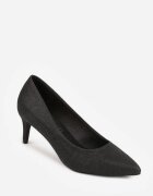 vices Pantofi stiletto Negri Cu sclipici cu branț din piele naturală Editiria