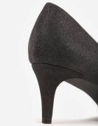 vices Pantofi stiletto Negri Cu sclipici cu branț din piele naturală Editiria