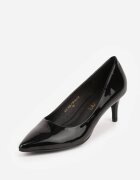 vices Pantofi stiletto Negri cu toc stiletto cu branț din piele Caronella