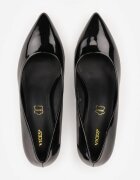 vices Pantofi stiletto Negri cu toc stiletto cu branț din piele Caronella