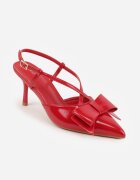 vices Pantofi stiletto Roșii cu Aplicație în formă de Fundă Evithe