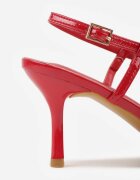 vices Pantofi stiletto Roșii cu Aplicație în formă de Fundă Evithe