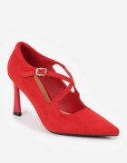 vices Pantofi stiletto Roșii cu Barete Decorative Tamorniel