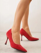 vices Pantofi Stiletto Roșii cu Brant din Piele Naturală Gioriane