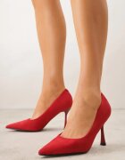 vices Pantofi Stiletto Roșii cu Brant din Piele Naturală Gioriane