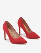 vices Pantofi Stiletto Roșii cu Branț din Piele Naturală Innatia