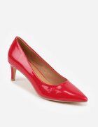 vices Pantofi stiletto roșii cu toc stiletto și branț din piele Caronella