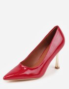 vices Pantofi stiletto roșii Lăcuiți cu branț din piele naturală Olorissa