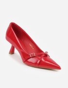 vices Pantofi stiletto Roșii Lăcuiți în stil kaczuszka Ornați cu barete Laloma
