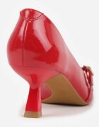 vices Pantofi stiletto Roșii Lăcuiți în stil kaczuszka Ornați cu barete Laloma