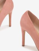 vices Pantofi stiletto Roz cu Branț din Piele în Stil Clasic Vennael