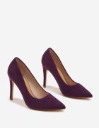 vices Pantofi stiletto Violet cu branț din Piele Naturală Innatia