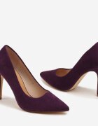 vices Pantofi stiletto Violet cu branț din Piele Naturală Innatia