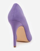 vices Pantofi stiletto Violet închis cu branț din piele în stil clasic Vennael