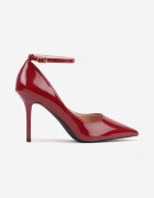 vices Pantofi stiletto Visinii Lăcuiți cu bareta cu cataramă și branț din piele Oville